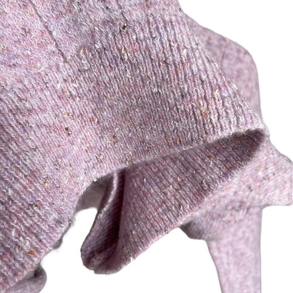 SAN FRANSISCO Like New Light Pink Sweater Pearl-Like Buttons Kangaroo Pocket Med - Picture 10 of 16